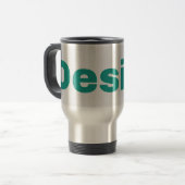 Reis/koffiebeker RVS 0,45l Reisbeker (Voorkant links)