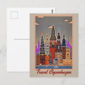 Reis Kopenhagen kunstwerk Briefkaart (Voorkant / Achterkant)