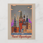 Reis Kopenhagen kunstwerk Briefkaart (Voorkant)
