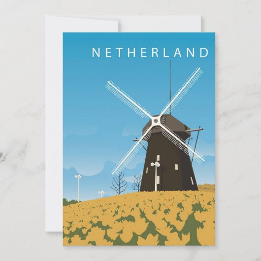 Reis Kunst Nederland Feestdagenkaart (Voorkant)