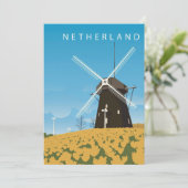 Reis Kunst Nederland Feestdagenkaart (Staand voorkant)