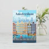 Reis Kunst Reis Naar Amsterdam Kaart (Staand voorkant)