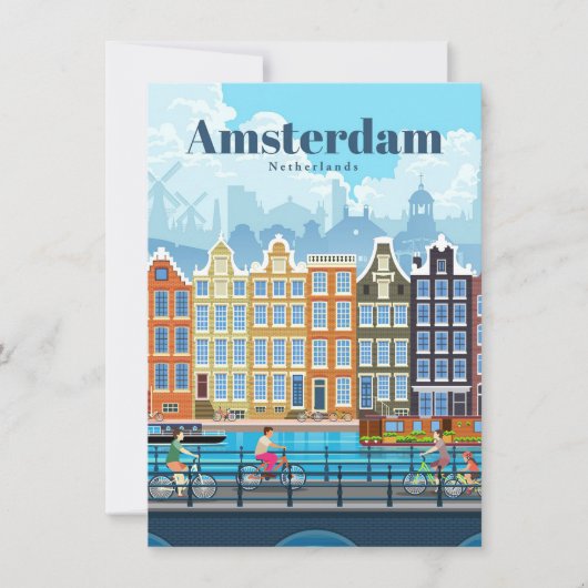Reis Kunst Reis Naar Amsterdam Kaart (Voorkant)