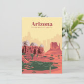 Reis Kunst Reis naar Arizona Kaart (Staand voorkant)
