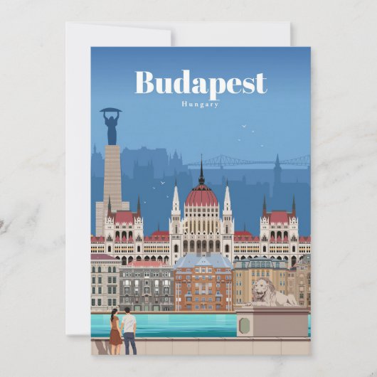 Reis Kunst Reis naar Boedapest Kaart (Voorkant)
