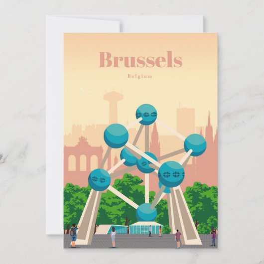 Reis Kunst Reis naar Brussel Kaart (Voorkant)