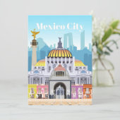 Reis Kunst Reis Naar Mexico Stad Kaart (Staand voorkant)