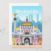 Reis Kunst Reizen naar Mexico City Kaart (Voorkant / Achterkant)