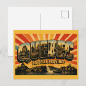 Reis Kunst uit het oude Quebec Provincie Briefkaart (Voorkant / Achterkant)