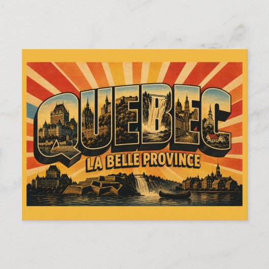 Reis Kunst uit het oude Quebec Provincie Briefkaart (Voorkant)
