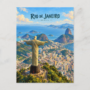 Reis Kunst van Rio de Janeiro Briefkaart