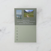 Reis Landscape Photo New Year Bucket List Kaart (Binnen)