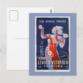  reis Levico Terme Trentino Italiaans Briefkaart (Voorkant / Achterkant)