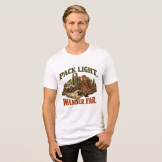 Reis Licht, Reis Ver Verouderde Outdoor Wandelshir Tri-Blend Shirt