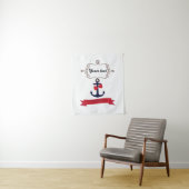 Reis lijst zeemaand zee Ankertouw Ri Wandkleed (In situ)