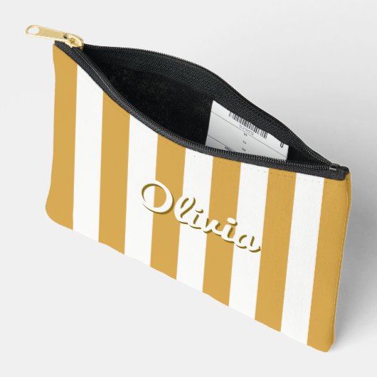 Reis Make-up Tasje Gestreepte Zomer Zonsondergang Etui (Open)