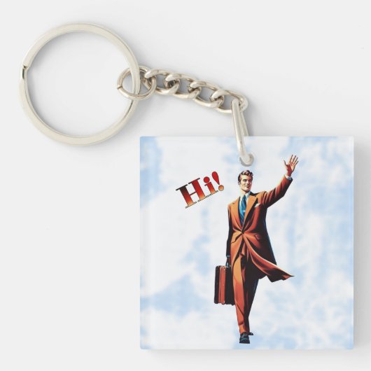 Reis Man Sleutelhanger (voorkant)