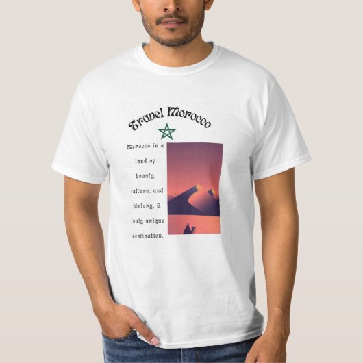 Reis Marokko T-shirt (Voorkant)