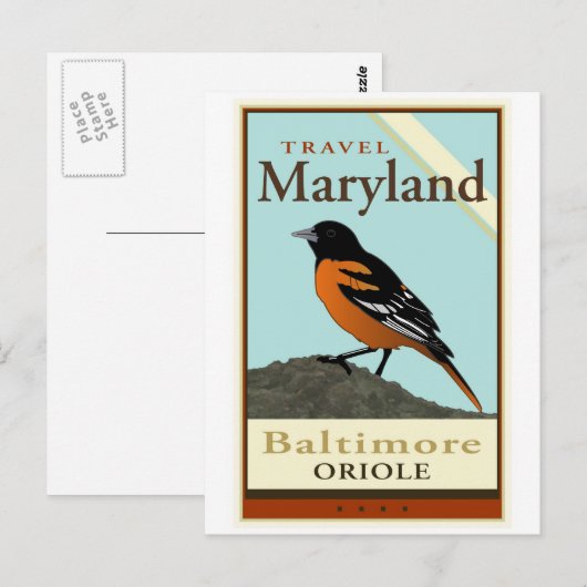 Reis Maryland Briefkaart (Voorkant / Achterkant)