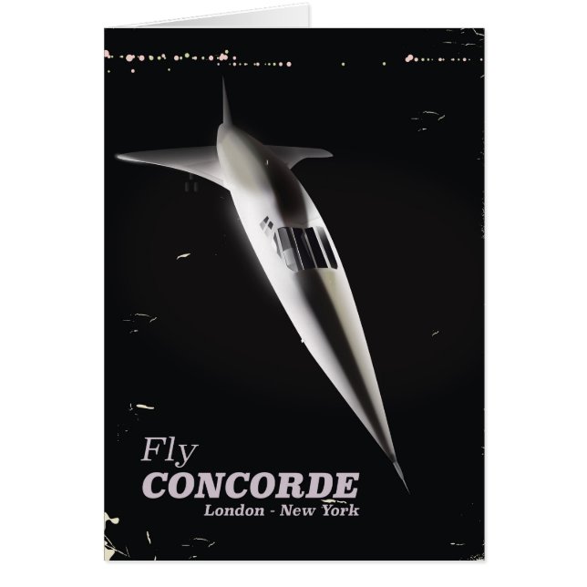 Reis met Concorde vintage reisposter (Voorkant)