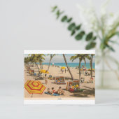  reis met de bus van Retro Florida Briefkaart (Staand voorkant)