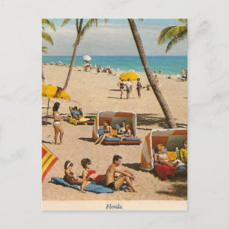 reis met de bus van Retro Florida Briefkaart