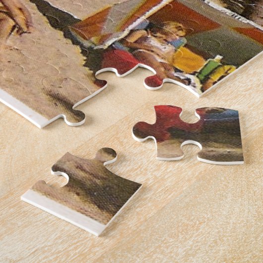  reis met de bus van Retro Florida Legpuzzel (Zijkant)