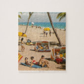  reis met de bus van Retro Florida Legpuzzel (Verticaal)