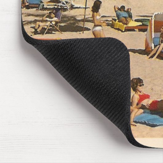 reis met de bus van Retro Florida Muismat (Hoek)