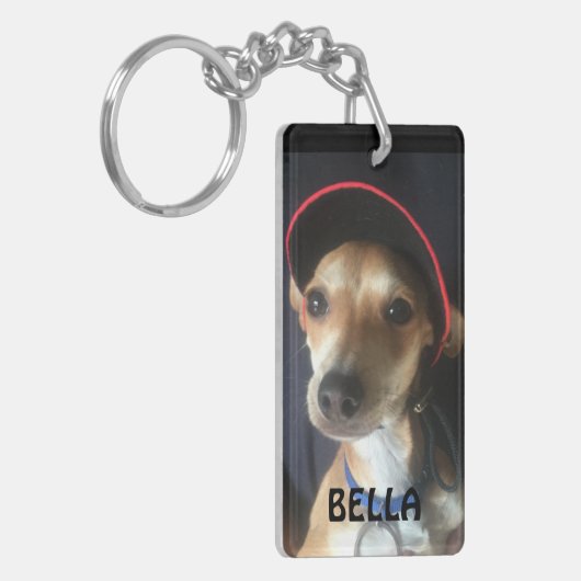 REIS MET EEN DOG - sleutelhanger (Voorkant Links)