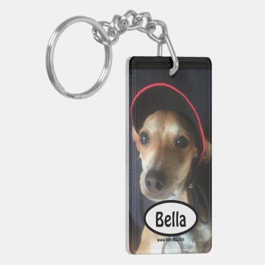 REIS MET EEN DOG - sleutelhanger (Voorkant Links)