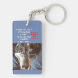 REIS MET EEN DOG - sleutelhanger
