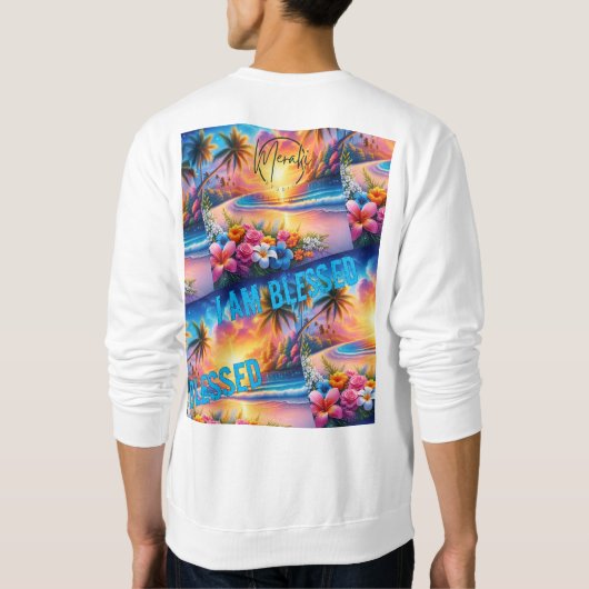 Reis met Grace: I Am Blessed Travel Rugzak Trui (Achterkant)