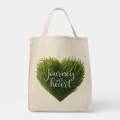 Reis met het hart - Grocery Canvas tas (Achterkant)
