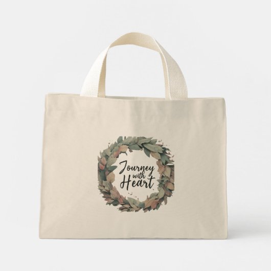 Reis met het hart - Tiny Canvas tas (Achterkant)