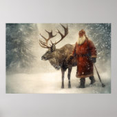 Reis met Santa Poster (Voorkant)