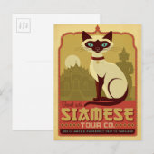 Reis met Siamese Tour Co. Briefkaart (Voorkant / Achterkant)