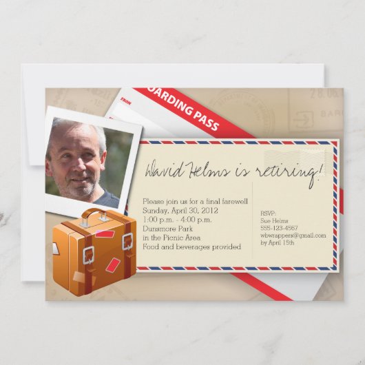 Reis met speciale uitnodigingen - Ideaal voor pens (Voorkant)