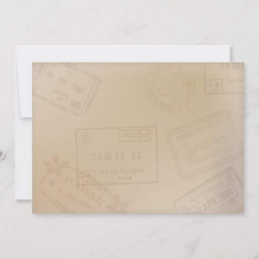 Reis met speciale uitnodigingen - Ideaal voor pens (Achterkant)