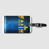 "Reis met vertrouwen, vertrouw op geloof." Bagagelabel (Voorkant (horizontaal))