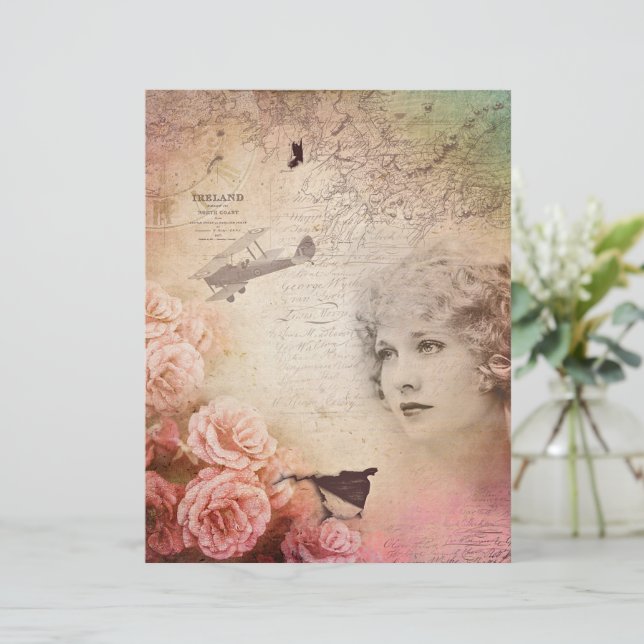 Reis met vintage romantiek (Staand voorkant)