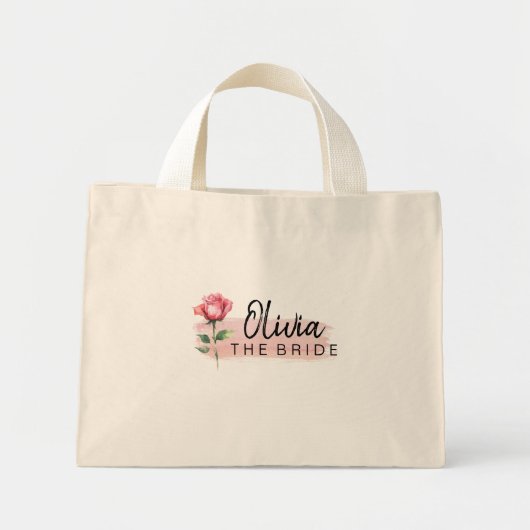 Reis met vreugde Roze Schoudertas – voor Bruiden e Mini Tote Bag (Voorkant)