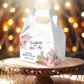 Reis Miss naar Mrs Pink Floral Vrijgezellenfeest Bedankdoosjes