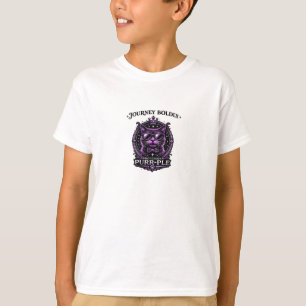 Reis Moedig–Professor Purr-Ple Grafische T-Shirt