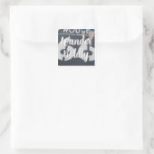 Reis Moedig Vierkante Sticker (Tas)