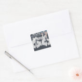 Reis Moedig Vierkante Sticker (Envelop)
