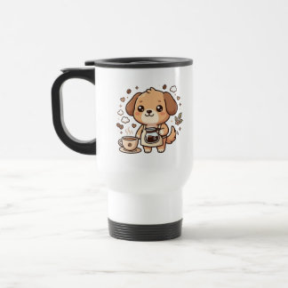Reis mok Cute Dog Barista Schort Ontwerp