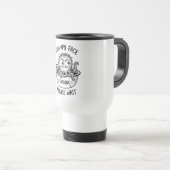 Reis mok - Komische Octopus Cafeïne Humor (Voorkant rechts)