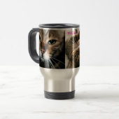 Reis mok met Meow Bengaalse Kat (Voorkant links)