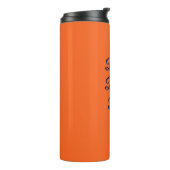 Reis mok oranje thermische tumbler (Gedraaid links)